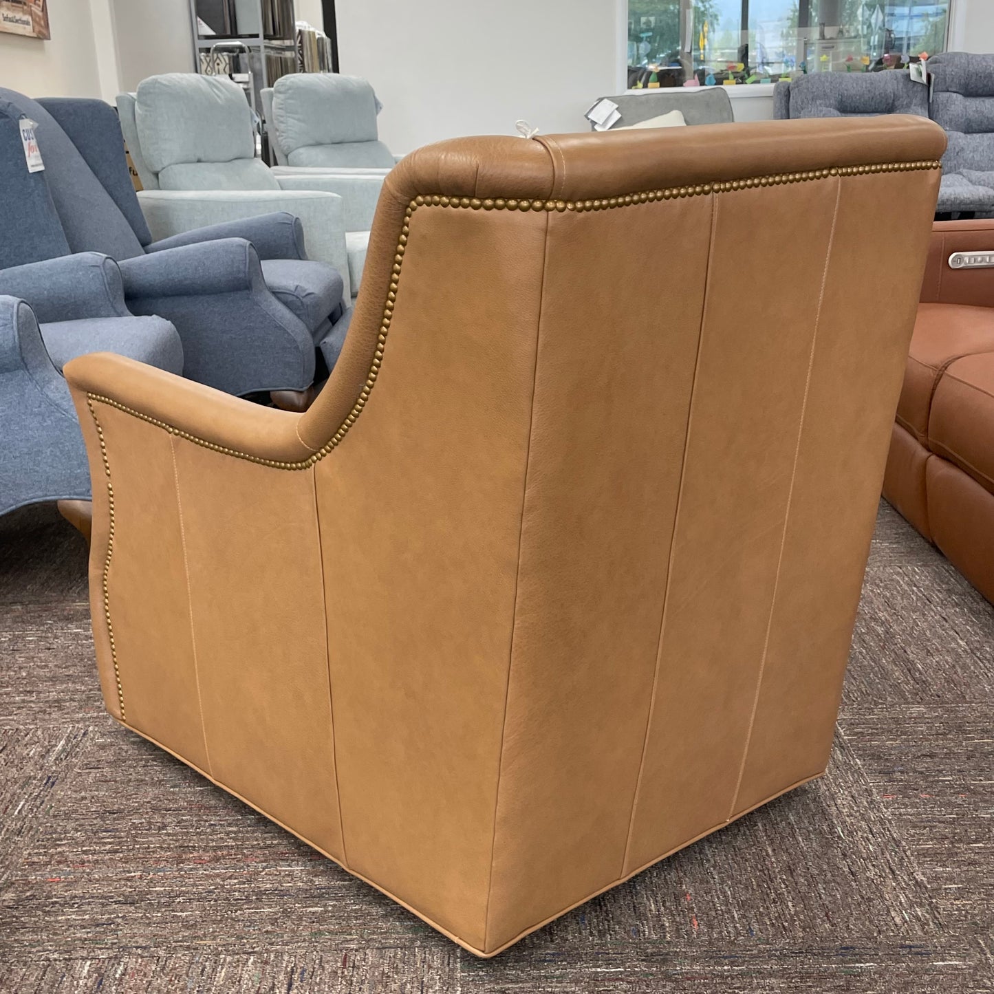 Marcoux Leather Swivel Chair