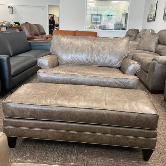 Klein Chair and 1/2 with Ottoman