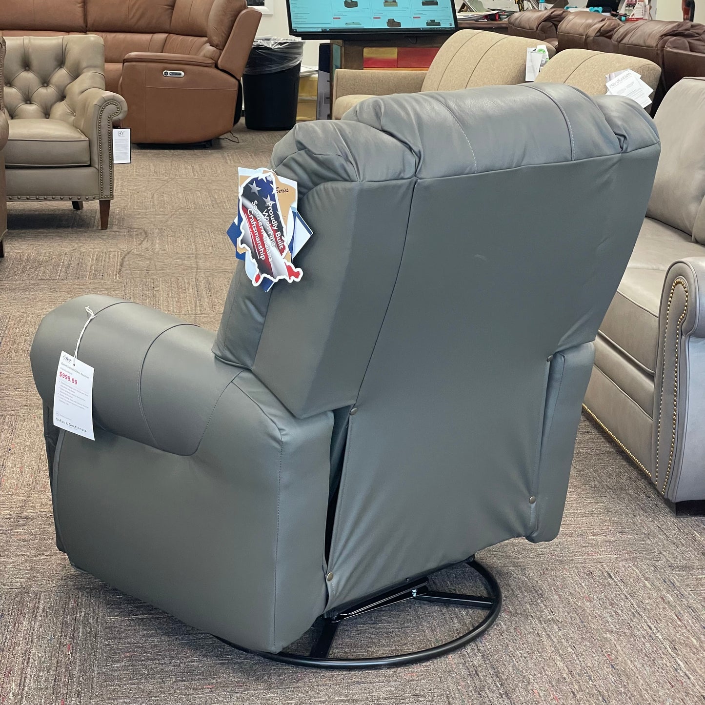 Henry 6pc Leather Sectional w/Bonus Features