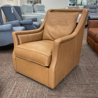 Marcoux Leather Swivel Chair