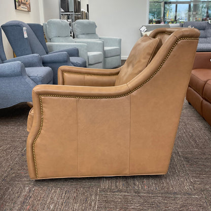 Marcoux Leather Swivel Chair
