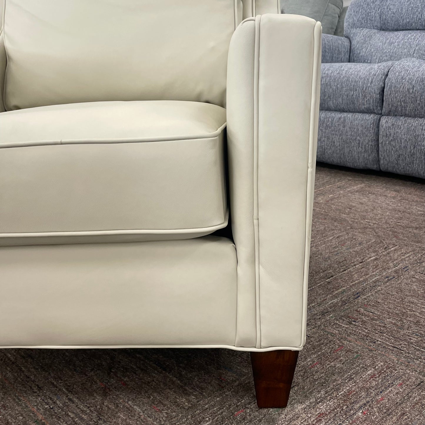 Finley Leather Chair and Ottoman