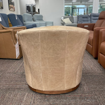 Lincoln Leather Swivel Chair