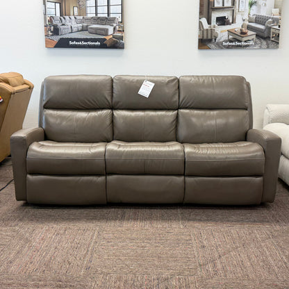 Catalina Leather Reclining Sofa w/Power Headrest