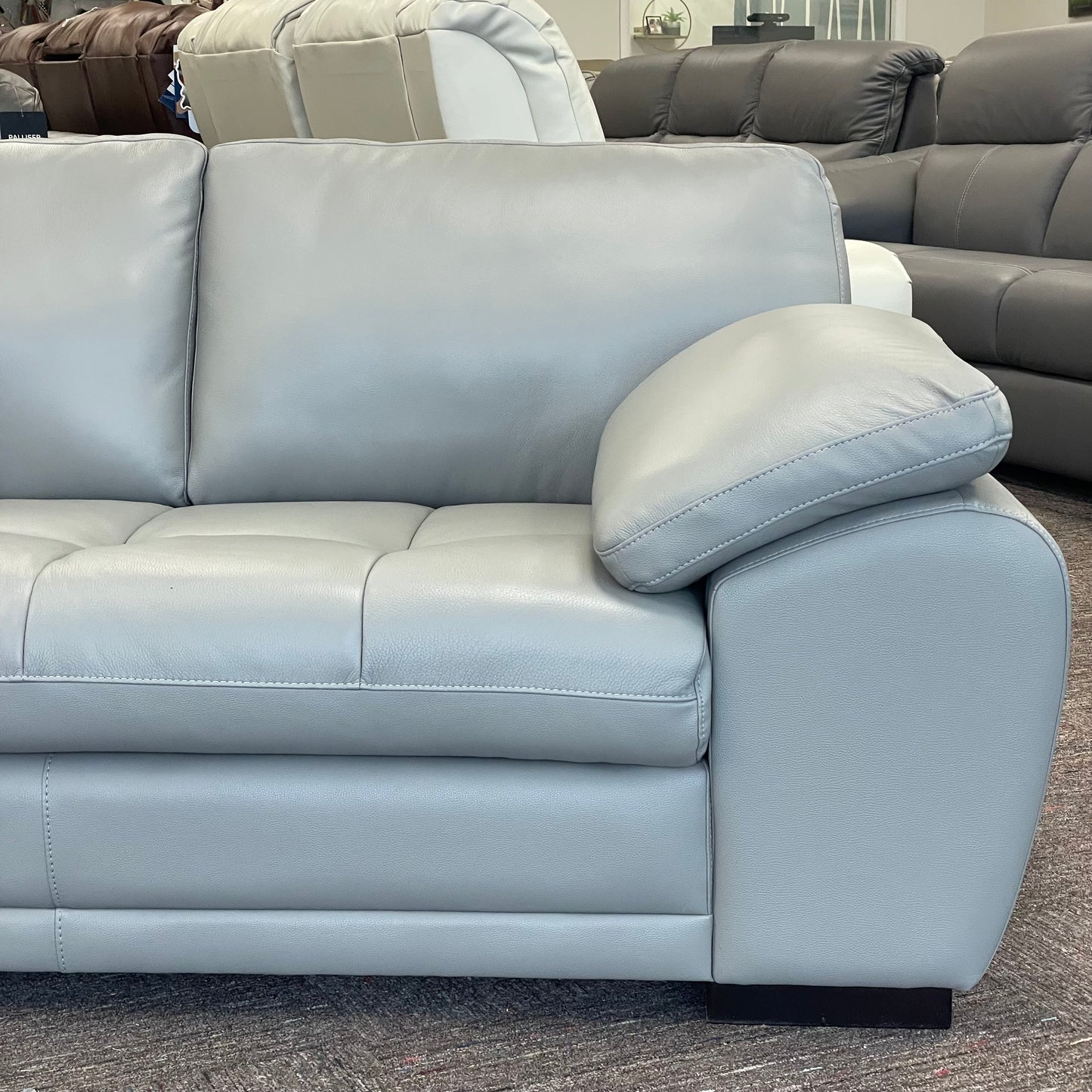 Henry 6pc Leather Sectional w/Bonus Features