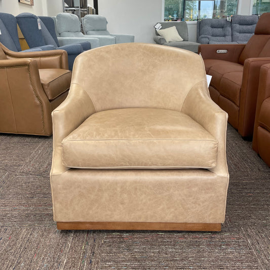 Lincoln Leather Swivel Chair