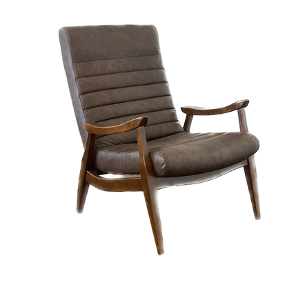 Hans Leather Chair & Ottoman